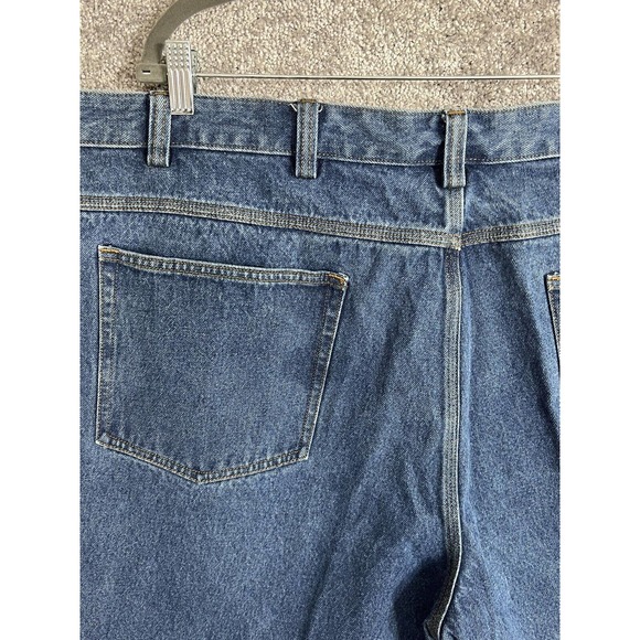 Duluth‎ Trading Relaxed Straight Leg Jeans Mens Size 48x30 Blue Denim Fire Hose - Picture 12 of 12